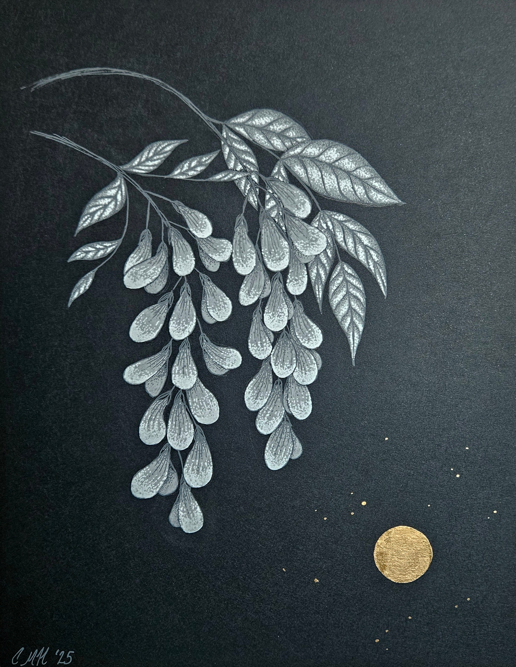 Moonlit Wisteria by Holly Ridge Studio